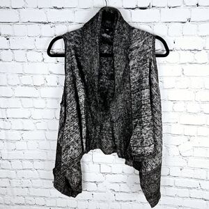 GAP | wool aplaca blend knit open waterfall vest